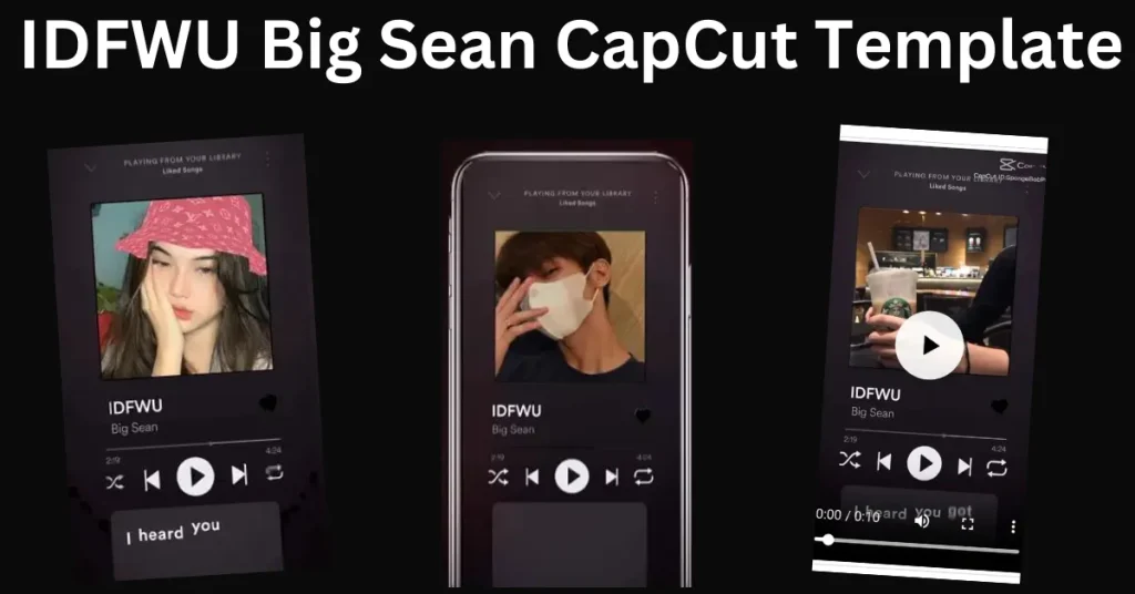 IDFWU Big Sean CapCut Template